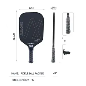 MELORS design personalizado LOGO fibra de carbono 3K pickleball paddle pro-profissional high-end para os jogadores