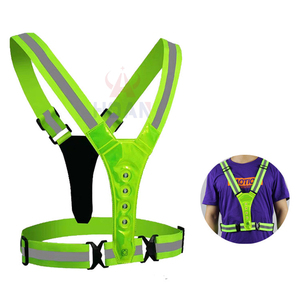 Led الشرطة سترة عاكسة عاكس جاكيتات سترة عاكسة led عاكس صدرة للجري - Product Image 3