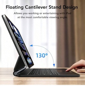 Teclado Mágico Magnético Retroiluminado en Español, Alemán, Francés, Ruso y Brasileño para iPad Pro 12.9\" y iPad Air 6 7 13\" M3 M2 - Product Image 6