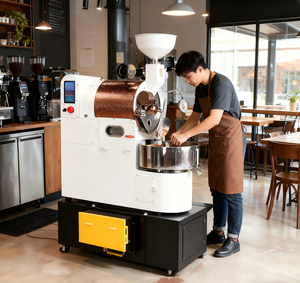 Máy rang cà phê Santoker cập nhật mới nhất, màn hình cảm ứng, 1kg 2kg 3kg 5kg, dùng cho thương mại - Product Image 1