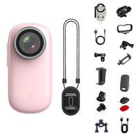 Cámara de Acción Portátil Ultra Definición, Cámara de Video Giratoria para Motocicleta, Mini Cámara Magnética 4K para Vlogging