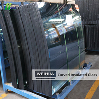 Vidrio con triple aislamiento en vidrio de construcción Paneles de vidrio con triple acristalamiento para ventana de muro cortina