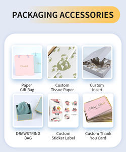 Boîte à bijoux en carton rigide personnalisée pour boucles d'oreilles, bracelet, collier, avec laminage brillant, impression dorée pour l'emballage et l'affichage du logo - Product Image 4