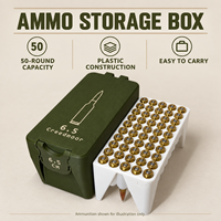 Boîte de munitions 6.5 Creedmoor, capacité de 50 cartouches, accessoires de tir et de chasse