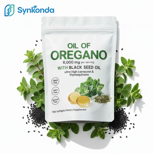 Capsules d'huile d'<span class=keywords><strong>origan</strong></span> biologique avec huile <span class=keywords><strong>de</strong></span> nigelle 6000mg – Soutien immunitaire et digestif – Complément bien-être naturel à base <span class=keywords><strong>de</strong></span> plantes - Product Image 1