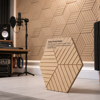 Panel Akustik PET Felt Modern Ringan NRC 0.8 Mudah Dipasang, Papan Dinding Dekoratif Peredam Suara untuk Hotel, Gym, Spa, dan Ruang Tamu