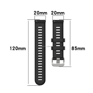 Bracelet de remplacement en silicone pour <span class=keywords><strong>montre</strong></span> <span class=keywords><strong>Garmin</strong></span> <span class=keywords><strong>Forerunner</strong></span> 158/<span class=keywords><strong>55</strong></span>, bracelet en caoutchouc, bracelet de sport, bracelet de remplacement 20 mm - Product Image 6