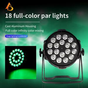 Luces LED Par RGBWA 5 en 1 de 18x15w para Bodas, Iluminación de Escenarios y Eventos - Product Image 2