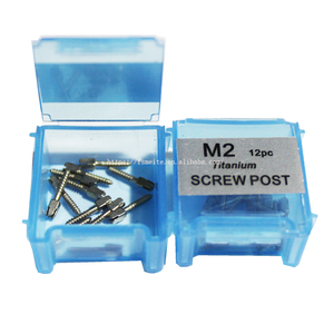 12 pz titanio Euro Post impianti dentali Kit vite dentale con trapani 120 pz/scatola fresa dentale - Product Image 6