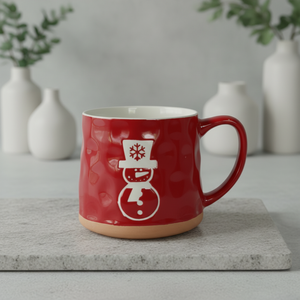 <b>Large</b> Capacity 15OZ Porcelain Christmas Pattern Milk Mugs for Tea Coffee Party Use <b>Gift</b> <b>Box</b> Packaging Dishwasher Microwave Safe - Product Image 3