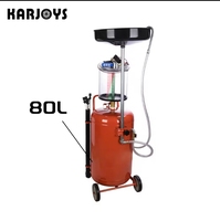 Réservoir de vidange d'huile portable avec pompe pneumatique, collecteur d'huile usagée à hauteur réglable pour atelier automobile et station de service