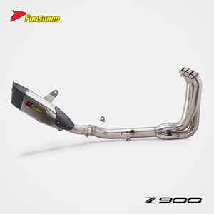 Sistema de Escape para Motocicleta Forsound, <span class=keywords><strong>Precio</strong></span> de Fábrica al por Mayor, Sección Trasera de Fibra de Carbono para Kawasaki <span class=keywords><strong>Z900</strong></span> - Product Image 1