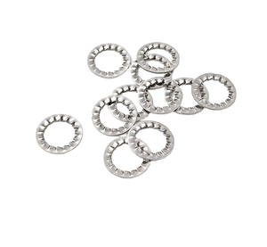 Nhà Máy SS304 thép không gỉ din6797 răng khóa máy giặt chia phong cách bên ngoài răng DIN tiêu chuẩn phẳng và mùa xuân máy giặt - Product Image 2