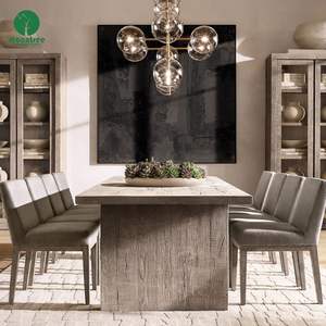 मोनट्री आधुनिक सरल ठोस लकड़ी रेस्तरां प्रकाश विलासिता रेट्रो व्यक्तित्व भोजन तालिका डिजाइनर रचनात्मक लंबी तालिका - Product Image 5