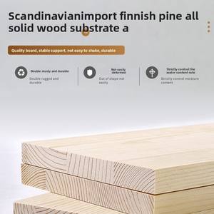 Étagère à livres vintage en bois massif à plusieurs niveaux avec étagères flottantes, couleur noyer, pour la maison, le salon, la chambre à coucher, le bureau, la salle à manger, l'hôtel - Product Image 4