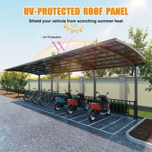 ODM OEM Carports Cadre <span class=keywords><strong>en</strong></span> alliage d'<span class=keywords><strong>aluminium</strong></span> <span class=keywords><strong>Garage</strong></span> Protection UV Protection contre le vent Pluie Auvents - Product Image 2