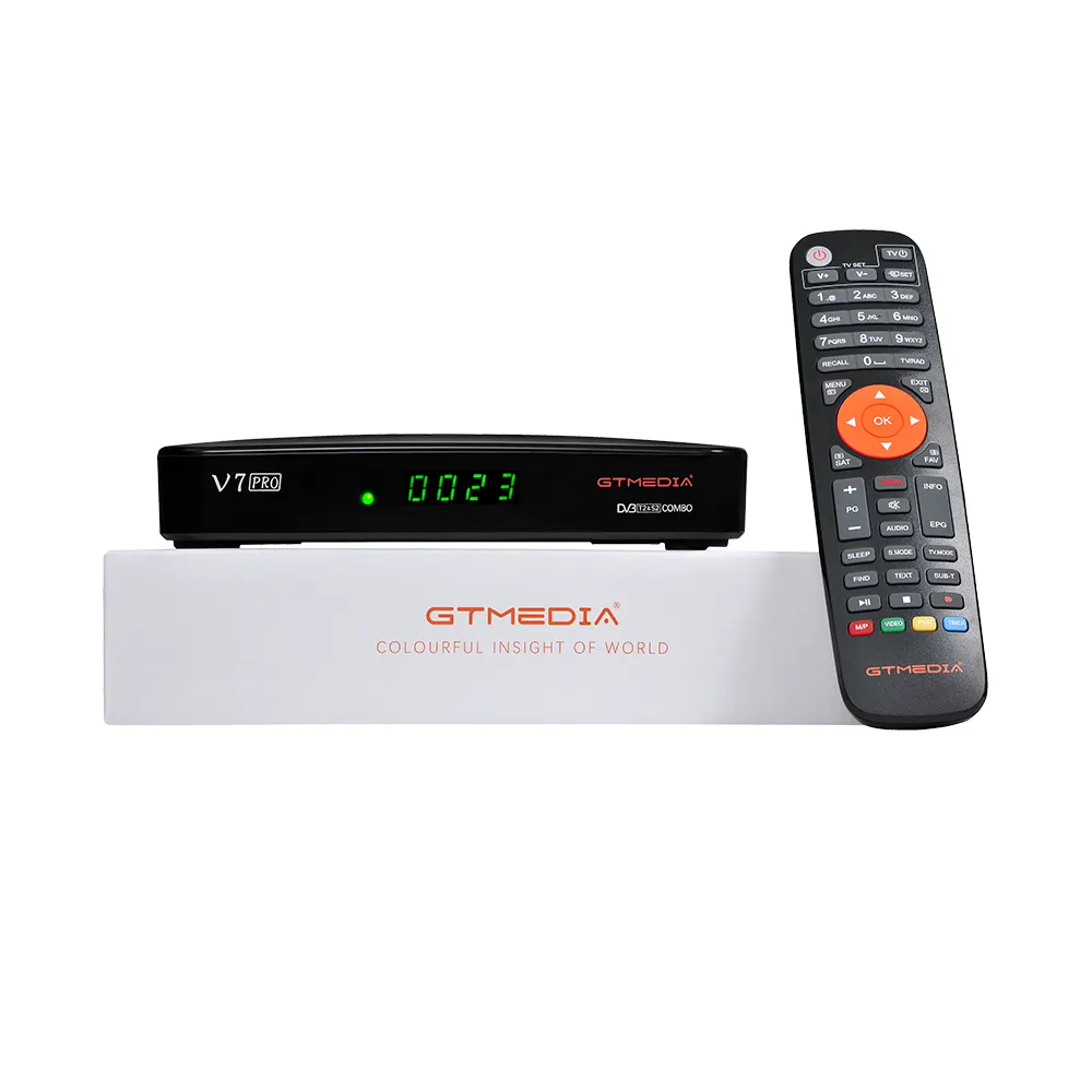 New HD Decoder GTMEDIA V7 PRO CA Set Top Box DVB-S S2 S2X DVBT T2 Combo Satellite Receiver