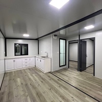 Casa Contenedor Expandible con Terraza, Balcón, Patio en el Techo, Porche, Casa Modular Plegable Prefabricada de 20 pies y 40 pies para Vivir al Aire Libre