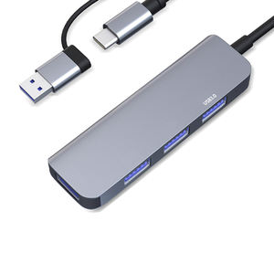 Hub répartiteur multiport 4 ports Uthunderbolt 4 station d'accueil USB 3.0 + USB2.0 * 3 Hub USB portable ultra mince pour ordinateur portable <span class=keywords><strong>macboo</strong></span> - Product Image 6