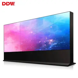 55英寸 4x4 超窄边框安装电视墙电视广告监测多屏幕lcd视频墙显示