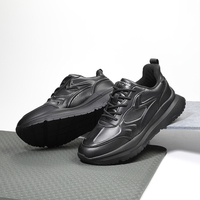 Baskets de luxe à la mode et à logo personnalisé de haute qualité pour homme chaussures de sport noires pour homme de base blanc