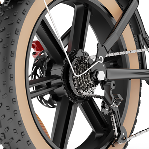 Motocicleta Eléctrica de Carreras Todoterreno para Adultos, Motor Trasero de 1000W, Batería de Litio de 48V 20AH, Llantas Gruesas de 20 Pulgadas, Q20- Luxe - Product Image 6