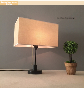 Moderner Runder Leinen-Stoff-Lampenschirm für Steh- oder Tischlampen - Product Image 5