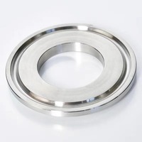 Raccord de tuyau à disque aveugle à ouverture rapide SS304 trou central en acier inoxydable Tri pince couvercle aveugle Tri pince embout