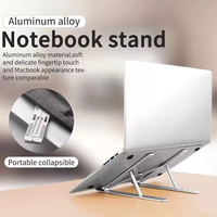 Support pour ordinateur portable et tablette de haute qualité, fabriqué en Chine, pliable, portable, étanche, ergonomique, en alliage d'aluminium, réglable en hauteur
