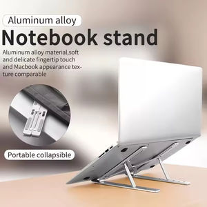 Foldable Portable Aluminum Alloy Desktop Adjustable Height Laptop Tablet <b>PC</b> Computer Notebook <b>Stand</b> for iPad - Product Image 6