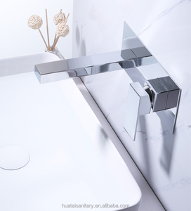 Mezclador de lavabo oculto de 2 orificios Grifo de lavabo de montaje en pared <span class=keywords><strong>Grifos</strong></span> de pared de lavabo - Product Image 6