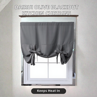 Rideaux occultants et cantonnières DaiRui aux couleurs personnalisées pour supermarchés, vert olive, ensembles pour cuisine et chambre
