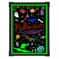 Fabricante de fábrica 7 colores neón fluorescente Diy menú Mensaje publicidad brillo borrable Led escritura cantar tablero
