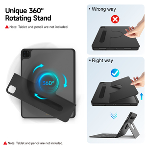 Ergonomic Wireless <strong>Keyboard</strong> Case <strong>for</strong> IPad Air Pro 12.9 13 Inch With RGB Backlight 360&deg; Smooth Rotation Precision Trackpad - Product Image 3