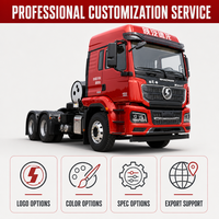 Camion tracteur lourd d'occasion SHACMAN M3000S 6x4 Euro 3 pour la logistique des matériaux de construction, tracteur Shacman 6*4 /8*4