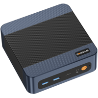 Mini PC BOSGAME P3 Ryzen 5 7640HS (jusqu'à 5,0 GHz) 16 Go DDR5 512 Go SSD PCIe Triple écran 4K USB 4.0 Wi-Fi 6E double bande 2,5 G LAN