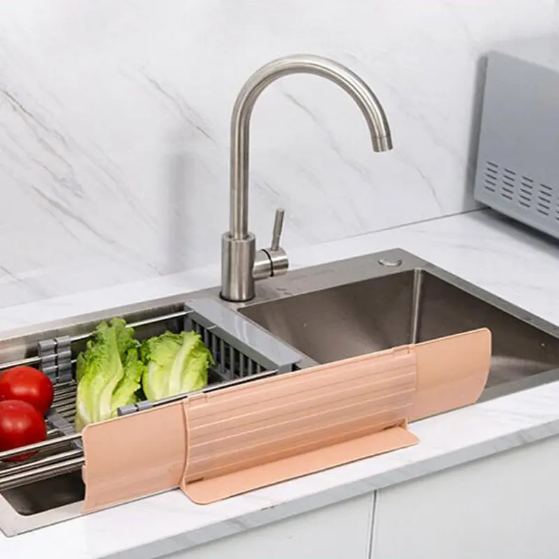 Lavabo da cucina regolabile creativo piatto impermeabile in Silicone plastica antispruzzo protezione dell'acqua deflettore utensili da cucina