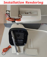 Accessoire de surveillance pour caméra CCTV avec commande RS485, 12V CC, 24V CC, interrupteur, essuie-glace anti-poussière, boîtier de caméra de surveillance, essuie-glace personnalisable
