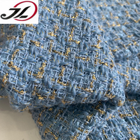 Lot en stock de tissu en tweed métallisé rose du fabricant pour blazer