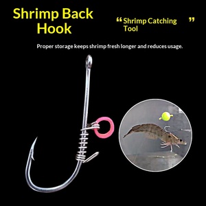 Amo a Gancio Invertito per Gamberetti con Molla, Esca Galleggiante per la <span class=keywords><strong>Pesca</strong></span> di <span class=keywords><strong>Spigola</strong></span> e Pesci di Roccia - Product Image 2