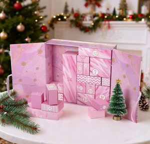 Calendario <span class=keywords><strong>de</strong></span> Adviento Navideño <span class=keywords><strong>de</strong></span> Cartón Rígido al por Mayor, <span class=keywords><strong>Caja</strong></span> <span class=keywords><strong>de</strong></span> Cuenta Regresiva <span class=keywords><strong>de</strong></span> 24 Días, Forrado <span class=keywords><strong>de</strong></span> Esponja, Reciclable, Personalizable, para Alimentos para Bebés, Papas Fritas - Product Image 3