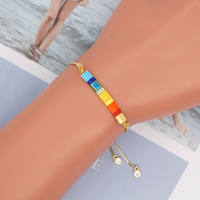 Go2boho Bracelets arc-en-ciel bijoux bohème coloré Pulsera japon Miyuki Tila perle bijoux amitié chaîne Bracelet pour les filles