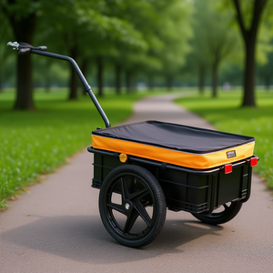 Remolque de Carga para Bicicleta Raven de Alta Resistencia, Capacidad de Carga de 88 lb, Cubierta Impermeable Plegable, Enganche Universal - Product Image 2