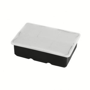 Large Food Grade Silicone Ice Tray with Lid Black Ice Ball <b>Mold</b> Quick Frozen Easy to Release <b>Hand</b> Wash Only - Product Image 2
