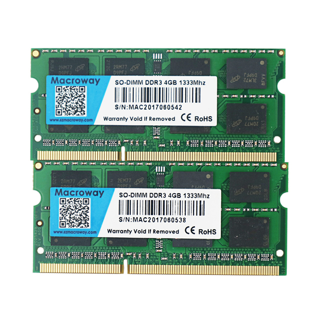 Computer Hardware Software Memorias Ddr3 4 Gb Ram for Laptop