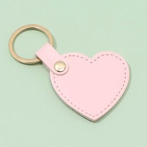 Custom Laser Logo Fashion Decoration Love Shape Accessories Heart-Shaped Double Side Small Car <b>Key</b> <b>Ring</b> Pendant Keychain - Product Image 2
