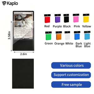 Protège-cartes colorés Kaplo taille standard 2,6x3,58 pouces, finition mate, pour jeux de cartes à collectionner (TCG), sans acide, 12 couleurs - Product Image 3