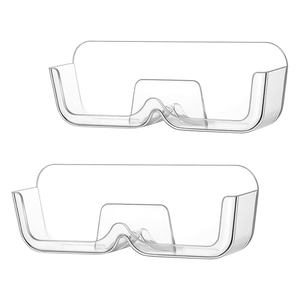 Support mural pour lunettes de vue et de soleil, 2 pièces, présentoir pour lunettes, organisateur de lunettes avec autocollant adhésif pour salle de bain et chambre à coucher - Product Image 1