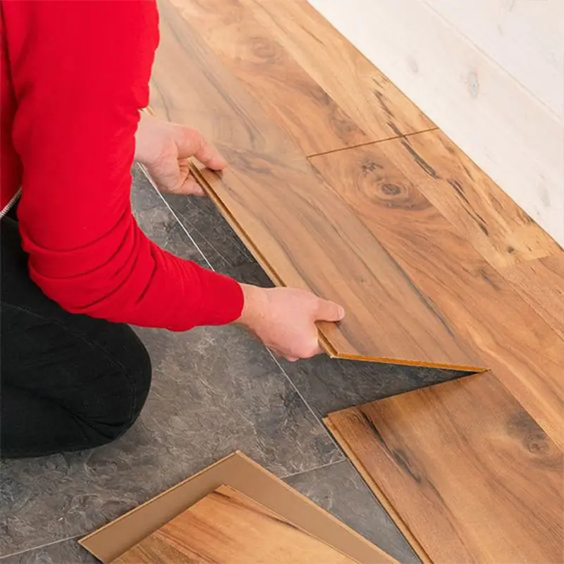 New Design Indoor Waterproof Embossed Texture OEM / ODM vinyl floor tiles