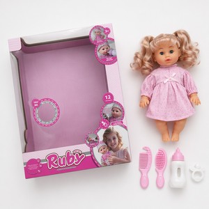 Muñeca Interactiva de 14 Pulgadas al por Mayor, Ruby con 12 Sonidos, Fabricante de Muñecas de Vinilo OEM ODM, Certificación EN71 BSCI - Product Image 5